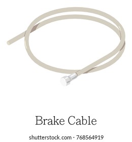Brake cable icon. Isometric illustration of brake cable vector icon for web