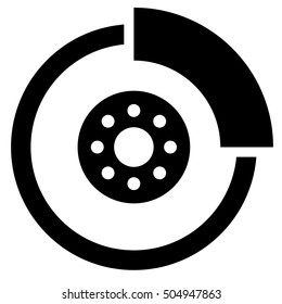 Brake Disc Car, Motorcycle Component Symbol - Car, Motor Service Icon, Symbol