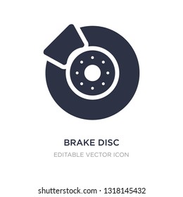 brake disc icon on white background. Simple element illustration from Transportation concept. brake disc icon symbol design.