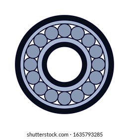 brake disc icon over white background, colorful design, vector illustration