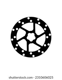 brake disc icon, vector best flat icon.