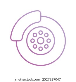 Icono de disco de freno con fondo blanco Vector Ilustración de stock