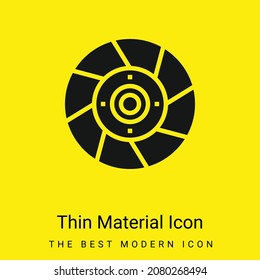 Brake Disc minimal bright yellow material icon