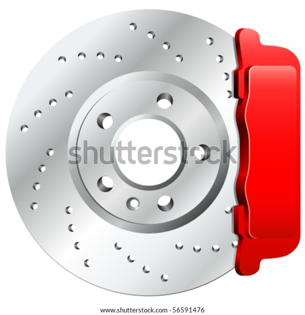 Brake Disc Vector Illustration Stock Vector (Royalty Free) 56591476 ...