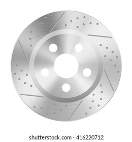 Brake disc. Vector illustration isolated on white background
