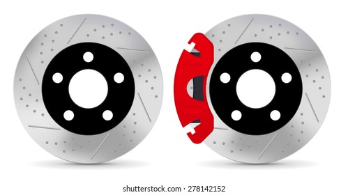 Brake disc - vector isolated