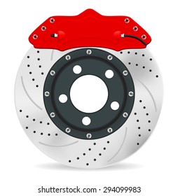 Brake disc - vector isolated