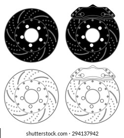 5,379 Brake disc Stock Vectors, Images & Vector Art | Shutterstock