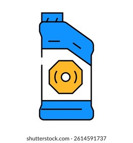 brake fluid car mechanic line icon vector. brake fluid car mechanic sign. isolated symbol illustration