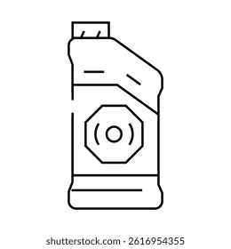 brake fluid car mechanic line icon vector. brake fluid car mechanic sign. isolated contour symbol black illustration