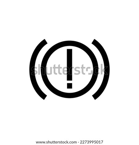 brake fluid indicator sign symbol. vector illustration