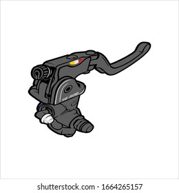 Brake Handle Vector with white background