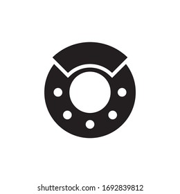 ICONO DE FRENO , VECTOR DE ICONO DE DISCO