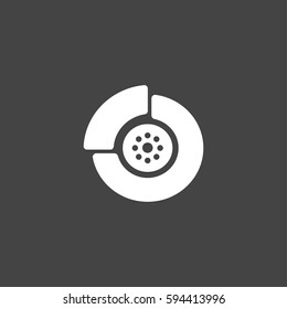 Brake icon illustration isolated vector sign symbol