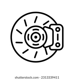 brake icon vector design template in white background