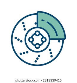 brake icon vector design template in white background