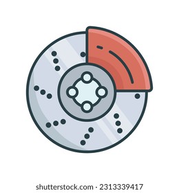 brake icon vector design template in white background