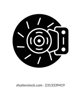 plantilla de diseño de vector de icono de freno en fondo blanco