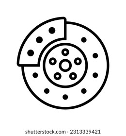 brake icon vector design template in white background