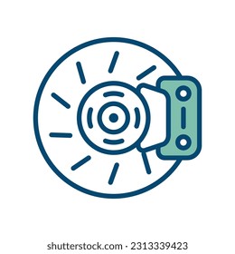 brake icon vector design template in white background