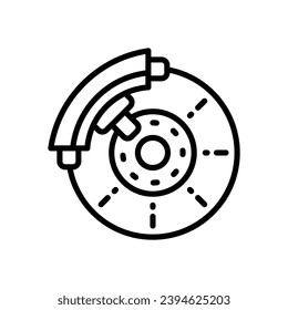 brake icon. vector line icon for your website, mobile, presentation, and logo design.