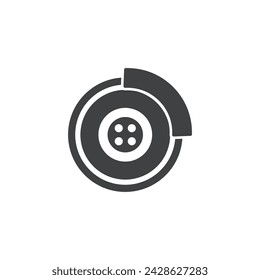 brake icon vector template illustration logo design