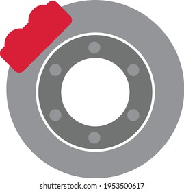 Bremsklotz Flat Modernes Symbol