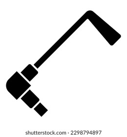 Brake lever protector black icon. Suitable for website, content design, poster, banner, or video editing needs