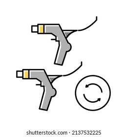 brake levers replacement color icon vector. brake levers replacement sign. isolated symbol illustration