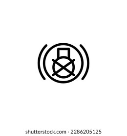 Bremsbeleuchtungs-Anzeigetafel-Symbol-Vektorgrafik 