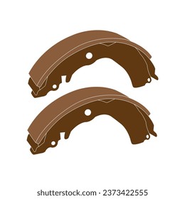 Brake lining icon vector illustration symbol design