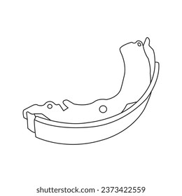 Brake lining icon vector illustration symbol design