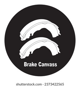 Brake lining icon vector illustration symbol design