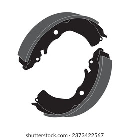 Brake lining icon vector illustration symbol design