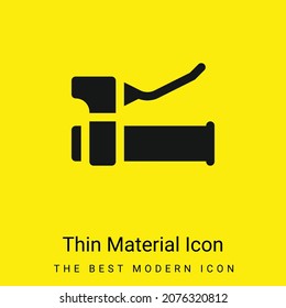 Icono de material amarillo brillante mínimo en el freno