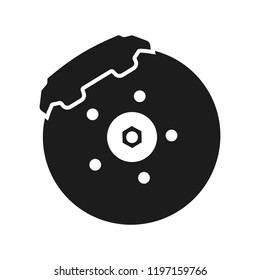 Brake pad icon parts for cars – stock vector