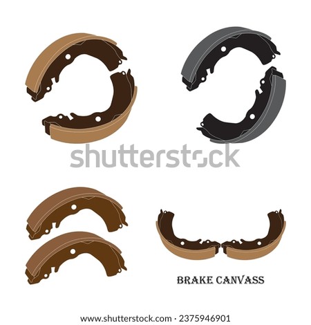Brake pad icon vector illustration symbol design