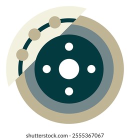 Brake Pad icon for web, app, infographic, etc