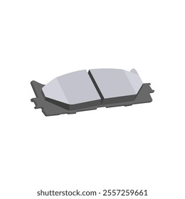 Brake Pads, Automotive Flat Illustration Isolated