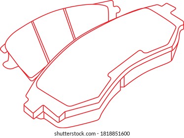 Brake Pads. Mechanic Auto Part