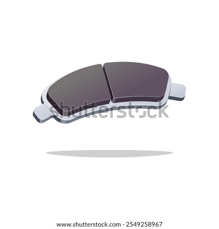 Brake pads vector isolated on white background.