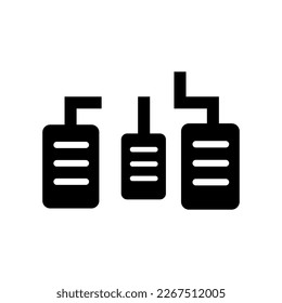 pedal de freno Icono Ilustración del vector elemento de diseño simple sobre fondo blanco..eps
