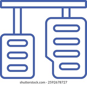 Brake Pedal vector icon. Can be used for printing, mobile and web applications.