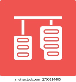 Brake Pedal vector icon. Can be used for printing, mobile and web applications.