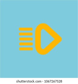 Brake problem icon. Car dashboard sign. Flat vector illustration