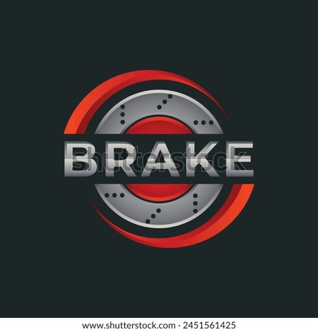 Brake Rotor Logo Vector, simple and modern. Suitable for the vehicle spare parts industry, workshops, automotive, transportation, mechanics and many more.