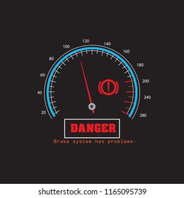 
Brake system error dashboard