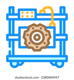 brake system repair aircraft color icon vector. brake system repair aircraft sign. isolated symbol illustration