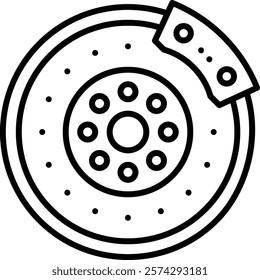 Brake vector icon. Can be used for printing, mobile and web applications.