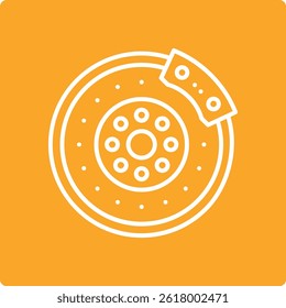 Brake vector icon. Can be used for printing, mobile and web applications.